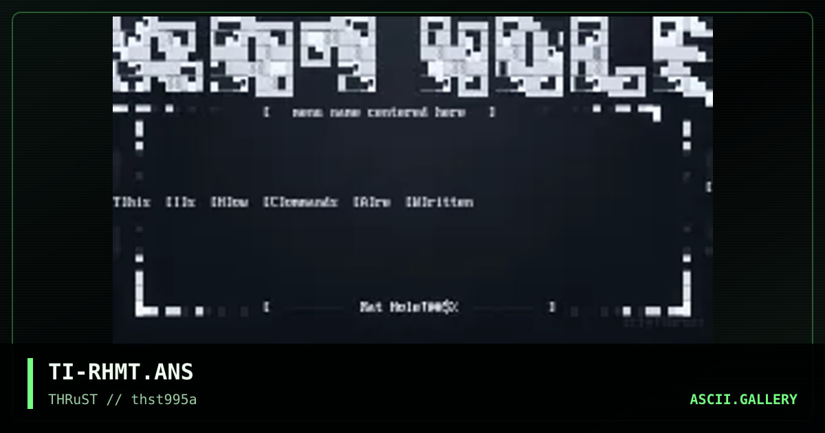Rat Hold menu template, by trip, 1995
