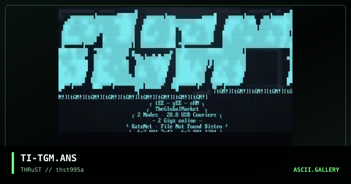 TGM, by trip, 1995