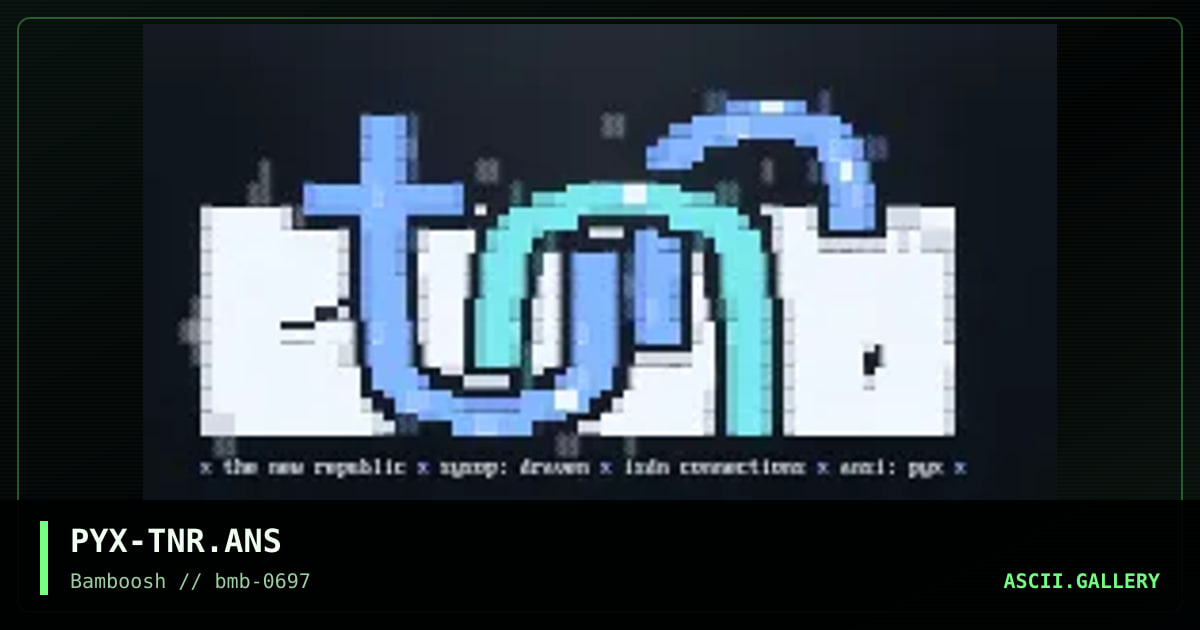 "the new republic" - for draven, by pyx, 1997