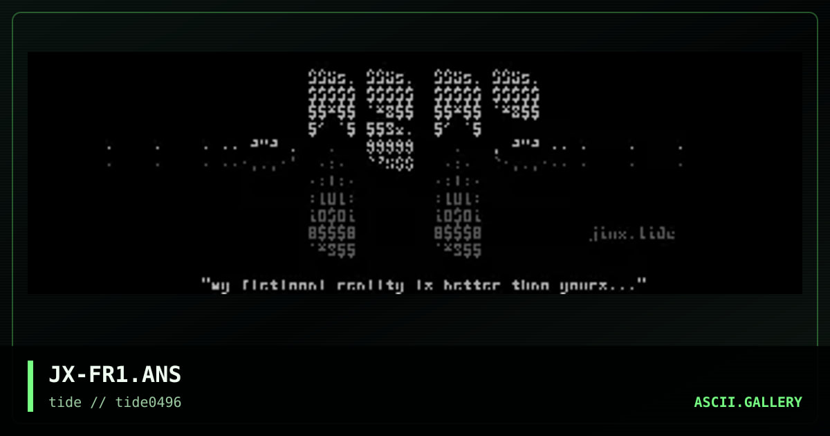 Fictional Reality, by jinx, 1996