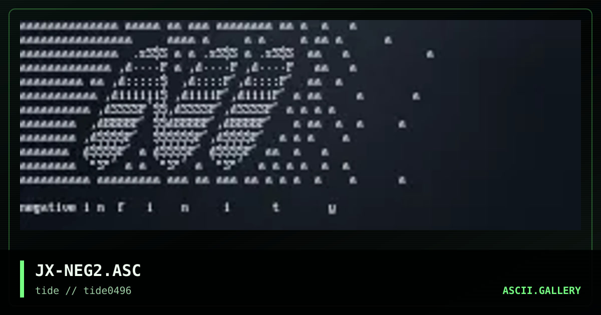 Negative Infinity, by jinx, 1996