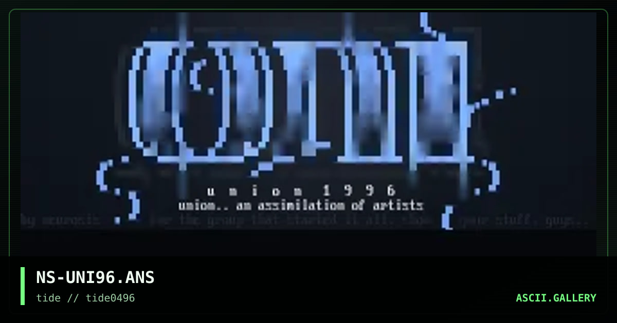 Union 1996, by neurosis, 1996