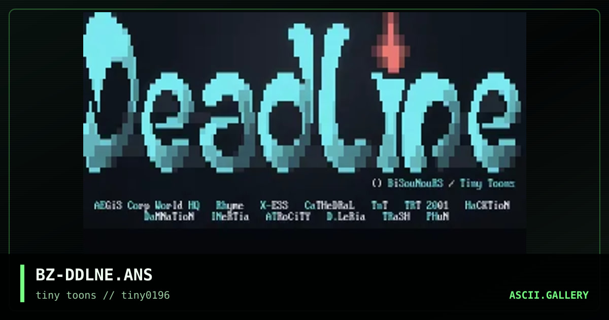 Deadline, by bisounours, 1996