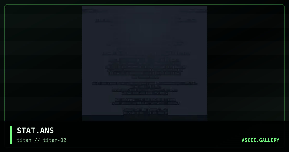 STAT.ANS, by untagged, 1994