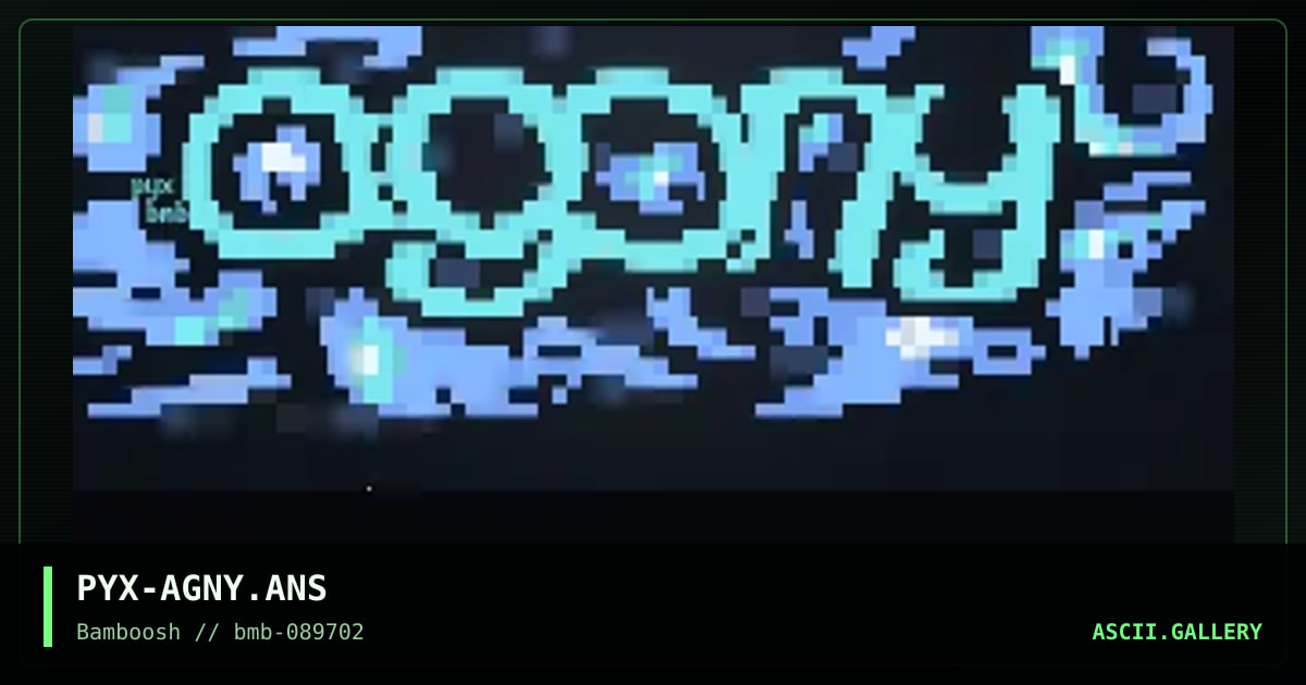 agony script, by pyx, 1997