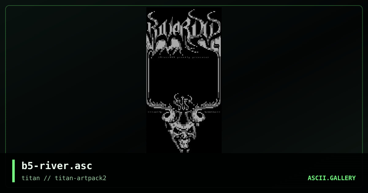 b5-river.asc, by barium, 2005