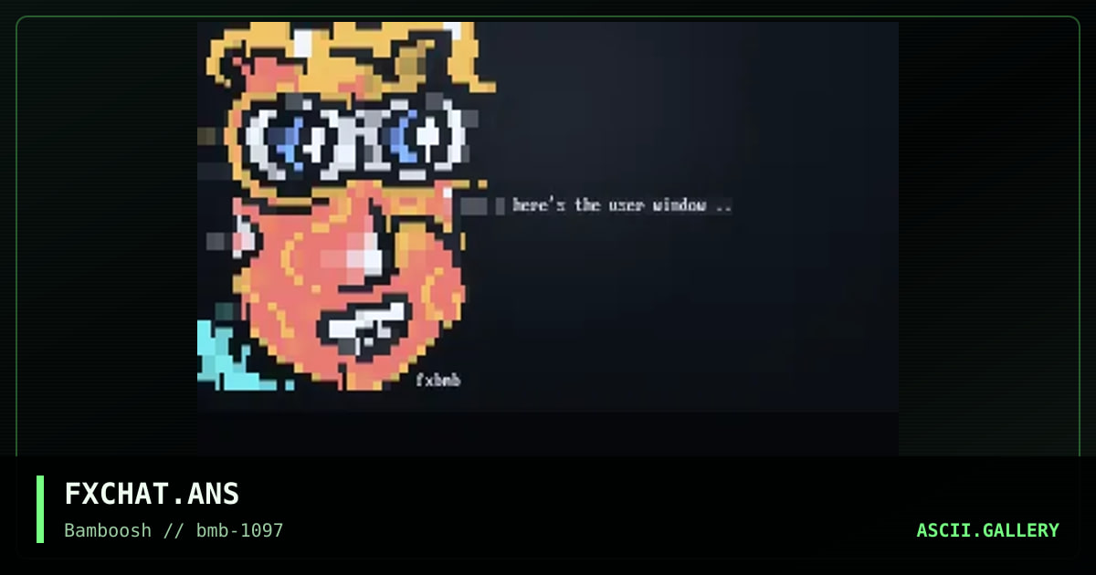 chat (remix), by flux, 1997