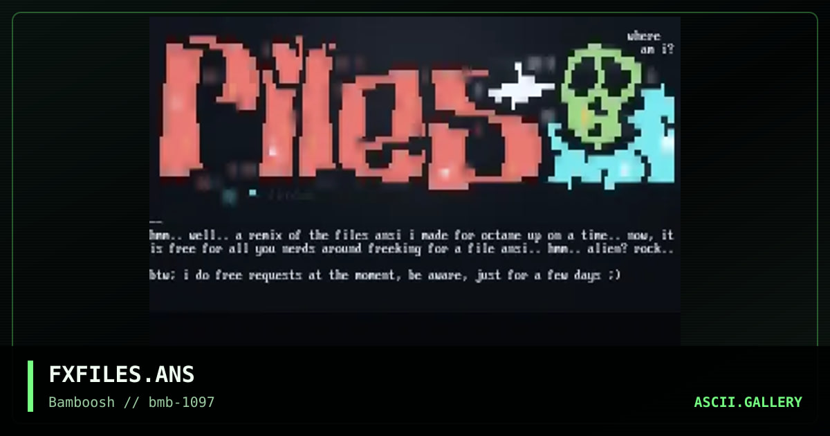 files (remix), by flux, 1997