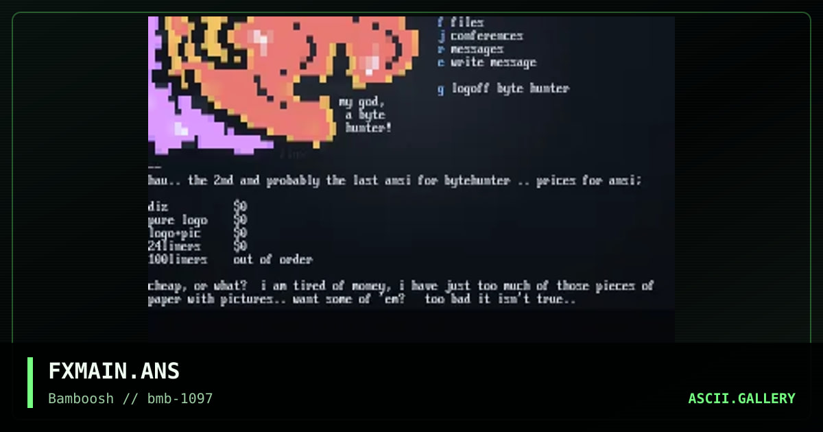 main menu, by untagged, 1997