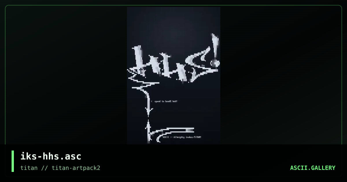 iks-hhs.asc, by iks, 2005