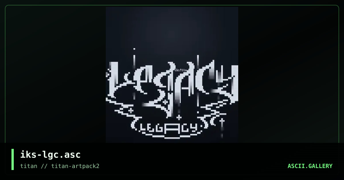iks-lgc.asc, by iks, 2005