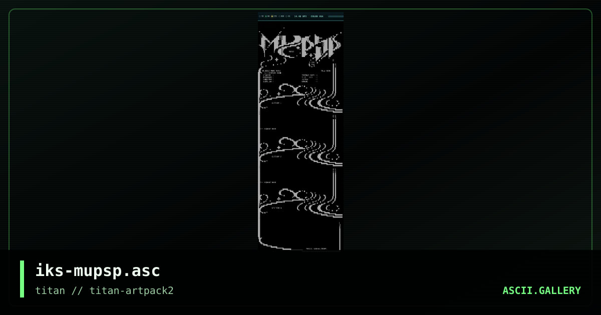 iks-mupsp.asc, by iks, 2005