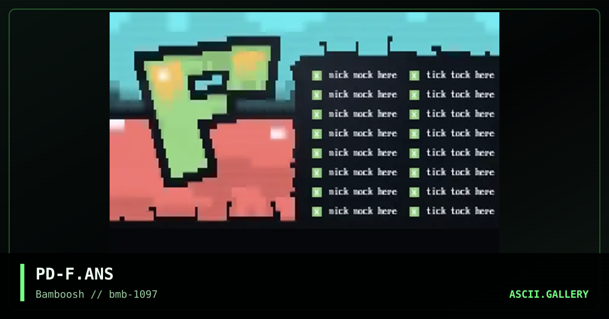 the factory main menu, by poldi, 1997