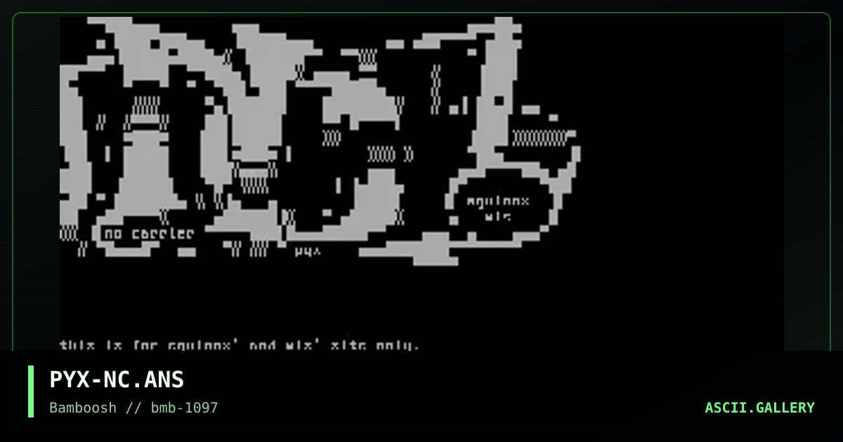 no carrier, by pyx, 1997