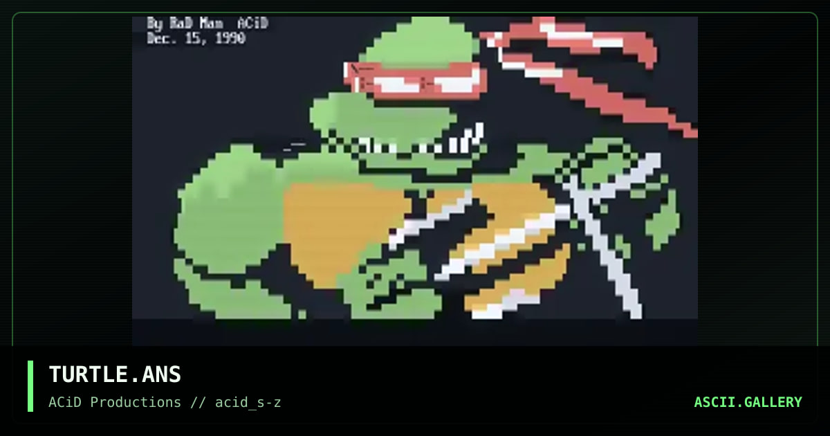 TURTLE.ANS, by rad man, 1990