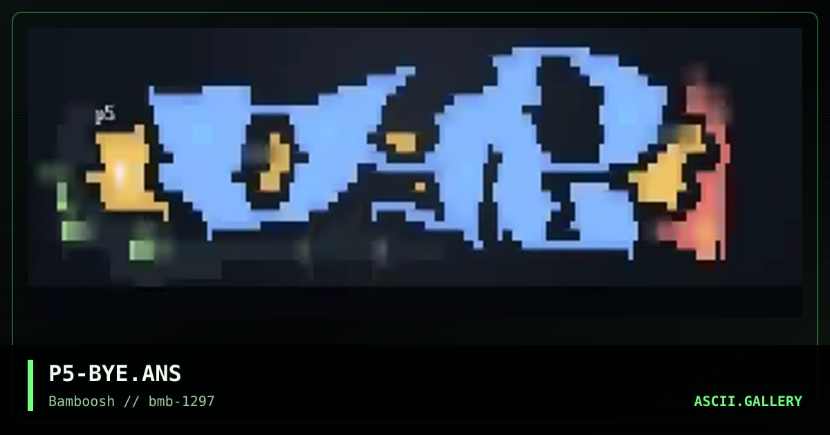 bye logo for j-dredd, by prosthesis, 1997