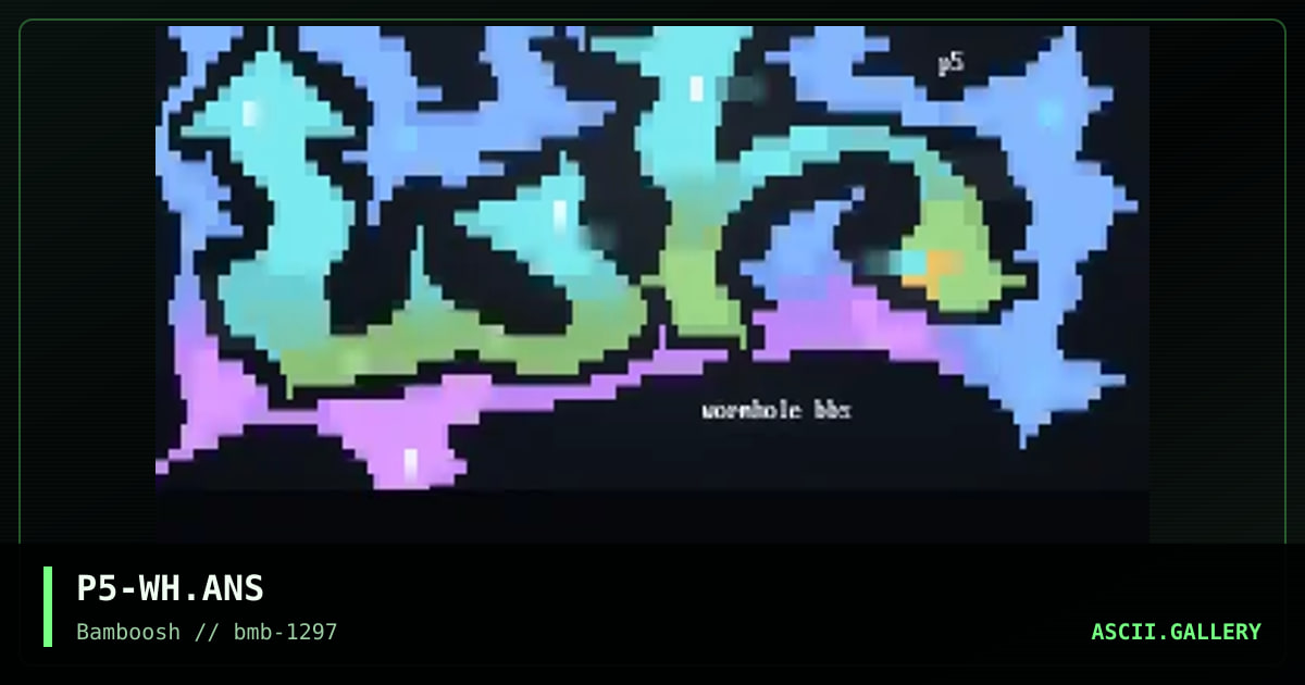 wormhole, by prosthesis, 1997