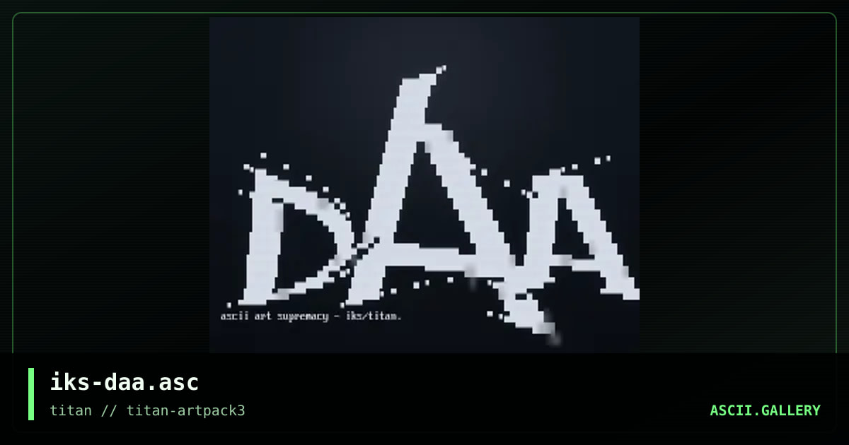 iks-daa.asc, by iks, 2017
