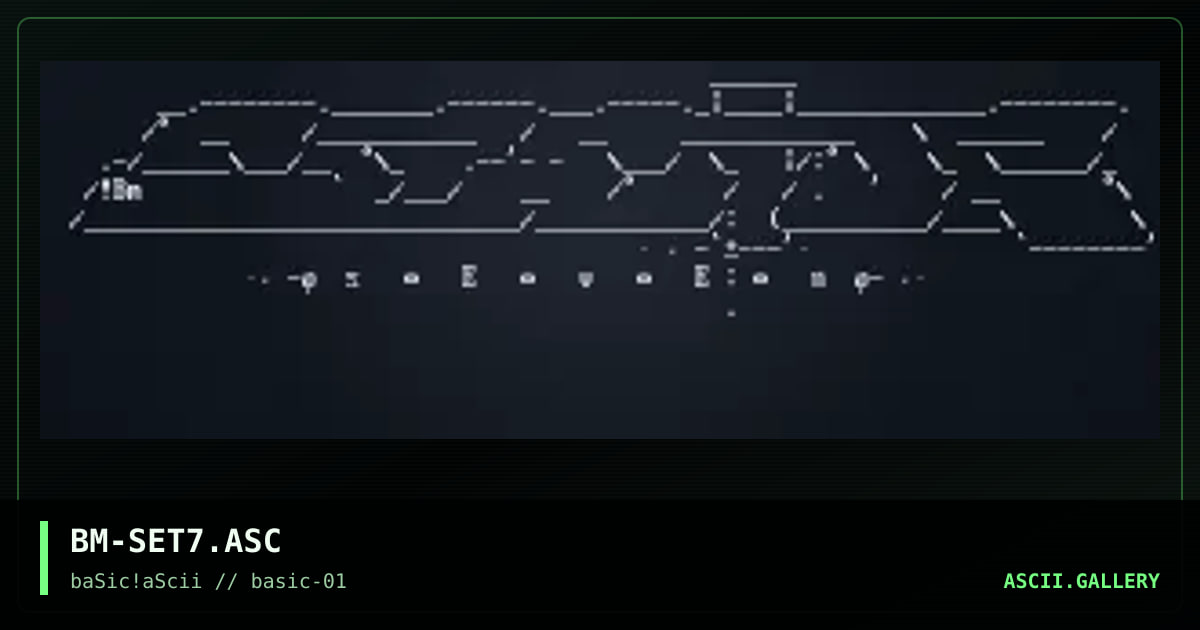 BM-SET7.ASC, by blindman, 1996