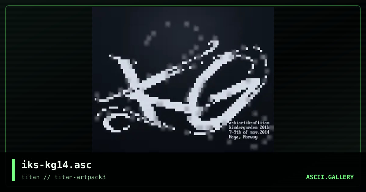 iks-kg14.asc, by iks, 2017