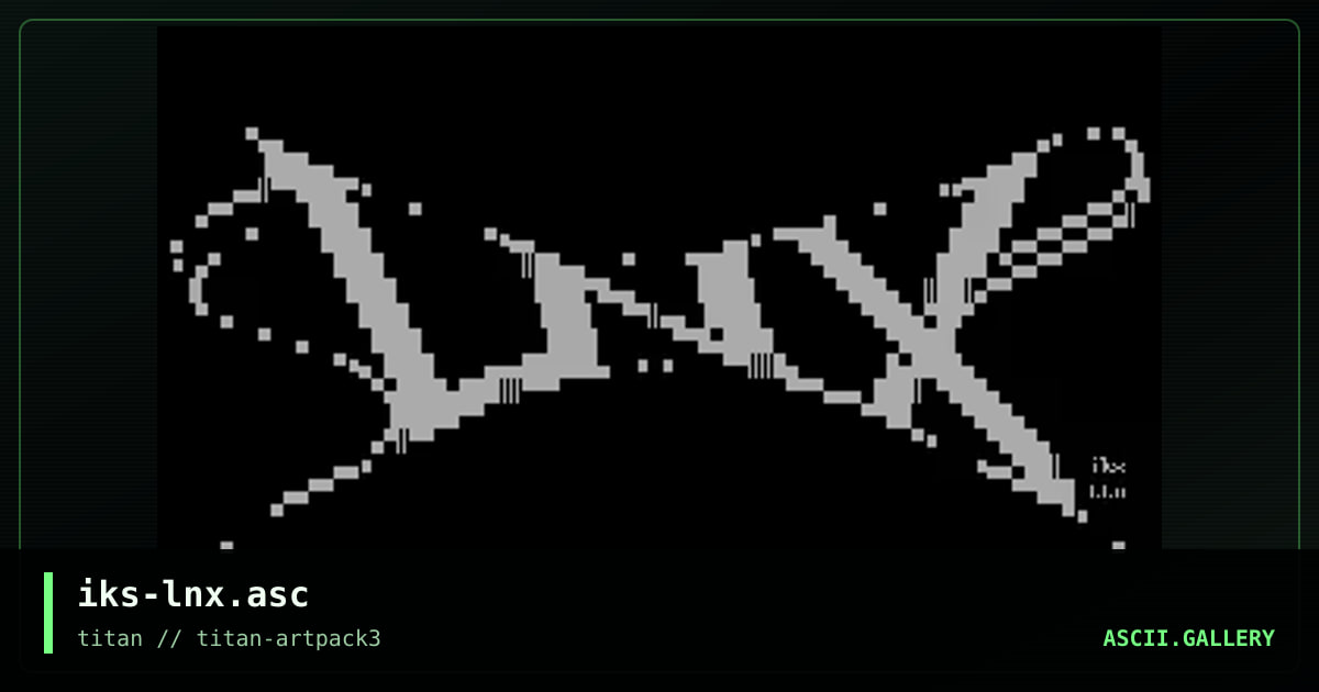 iks-lnx.asc, by iks, 2017