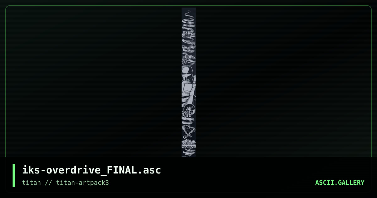 iks-overdrive_FINAL.asc, by iks, 2017