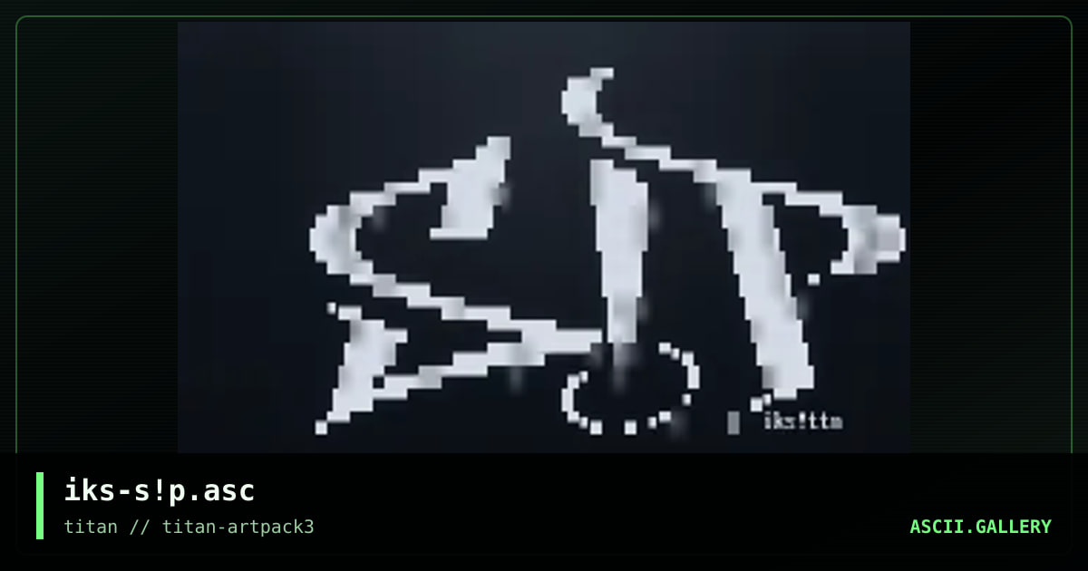 iks-s!p.asc, by iks, 2017