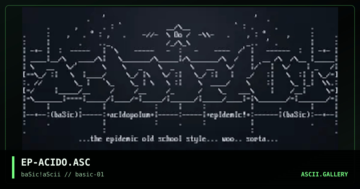 EP-ACIDO.ASC, by epidemic, 1996
