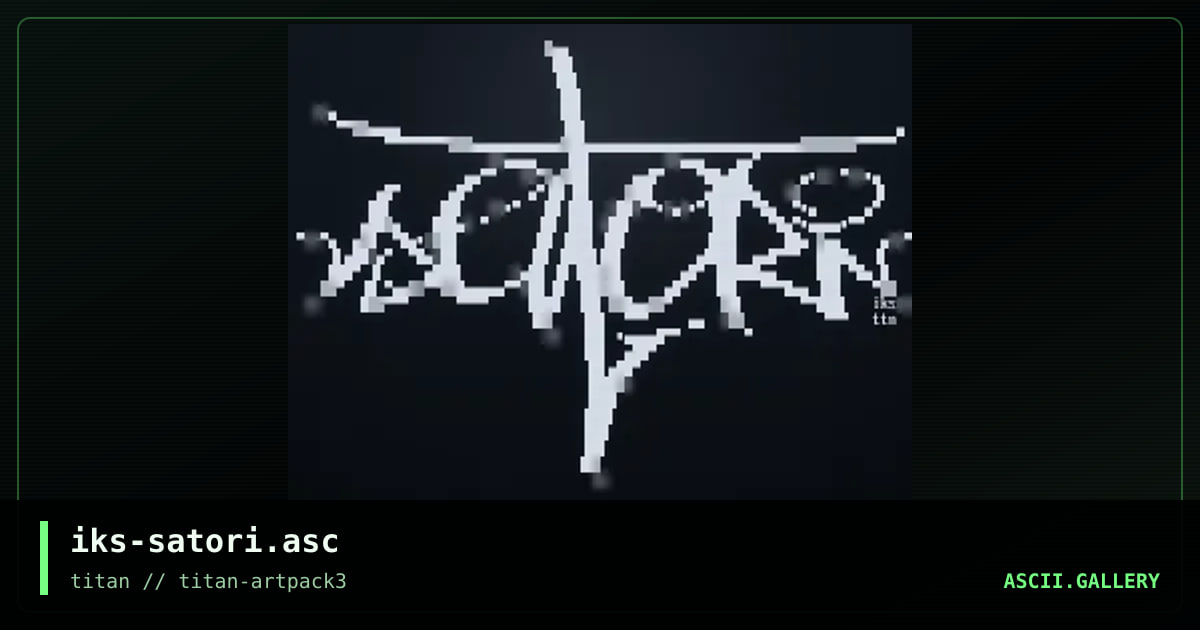 iks-satori.asc, by iks, 2017