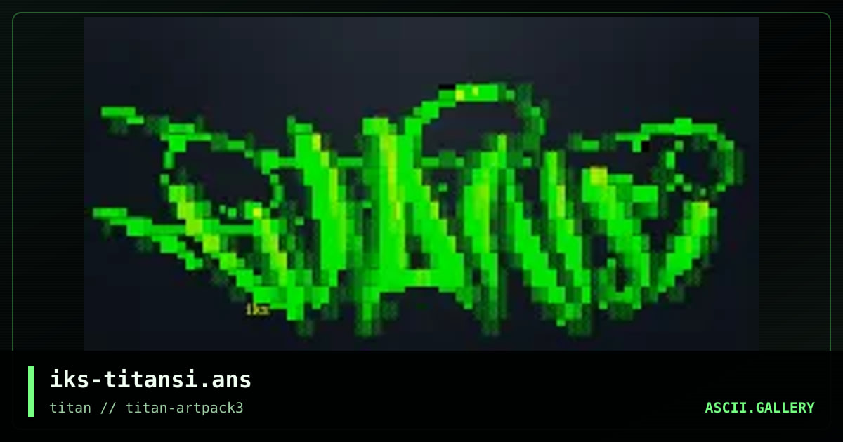 iks-titansi.ans, by iks, 2017