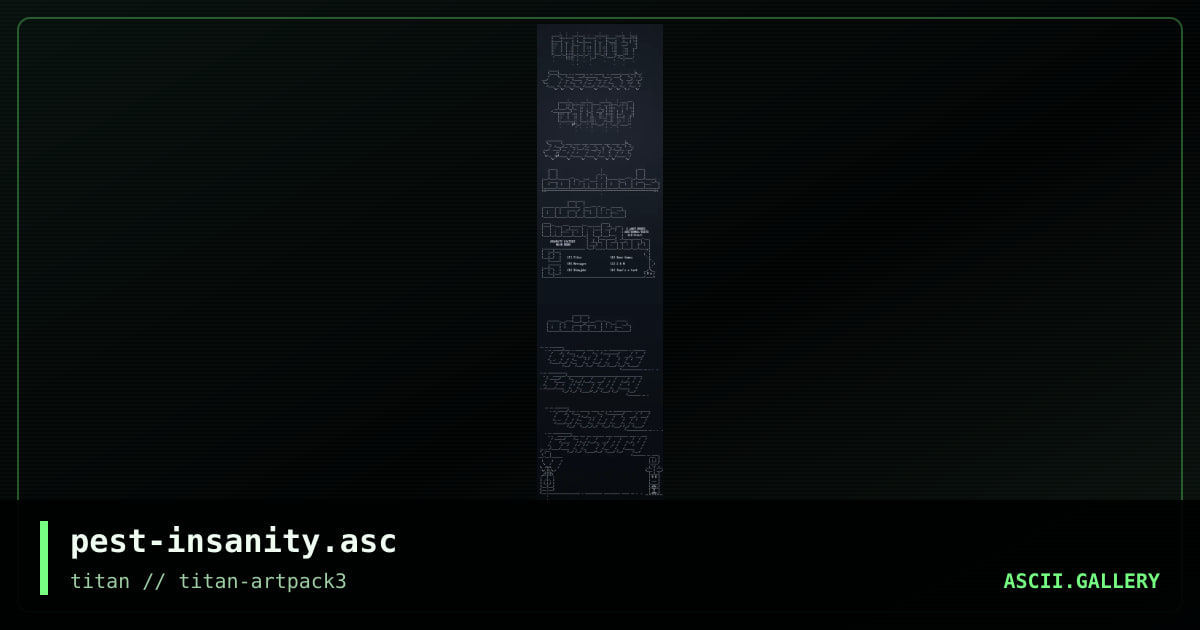 pest-insanity.asc, by pest, 2017