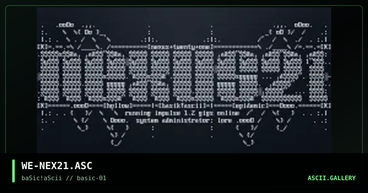 Nexus 21, by hollow, epidemic, 1996