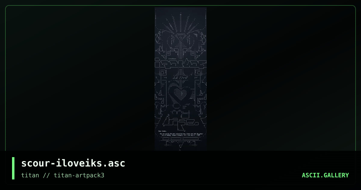 scour-iloveiks.asc, by scour, 2017