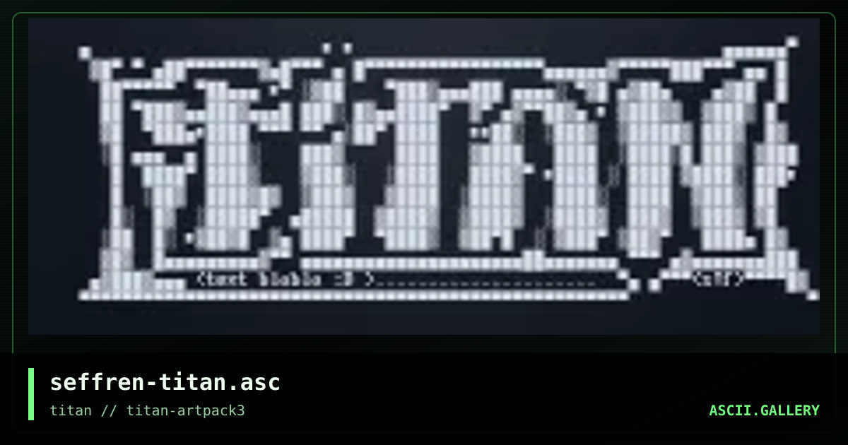 seffren-titan.asc, by seffren, 2017