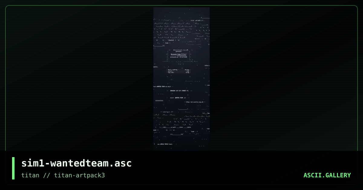 sim1-wantedteam.asc, by sim1, 2017