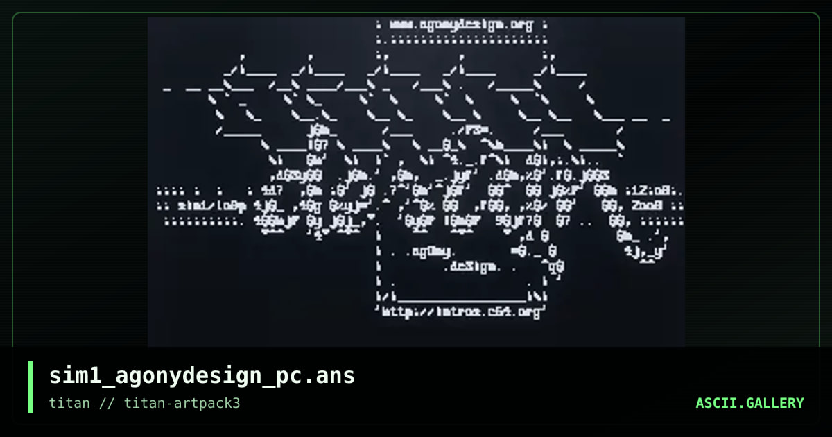 sim1_agonydesign_pc.ans, by sim1, 2017