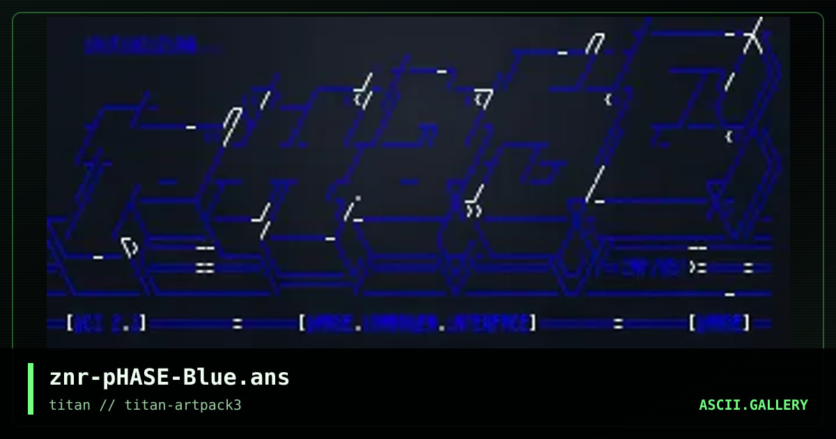 znr-pHASE-Blue.ans, by znr, 2017