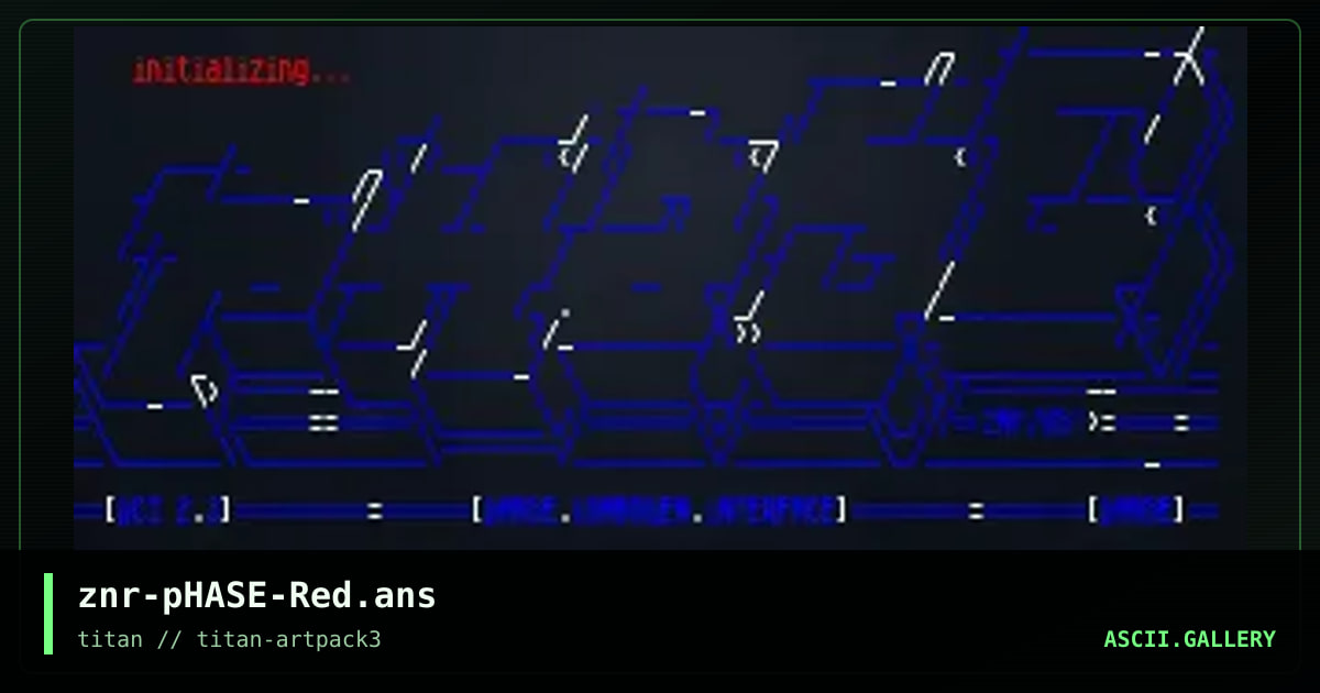 znr-pHASE-Red.ans, by znr, 2017