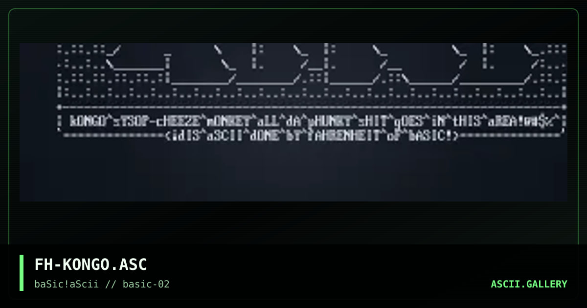 FH-KONGO.ASC, by fahrenheit, 1996