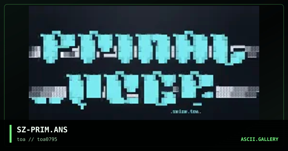 Primal Urge, by seize, 1995