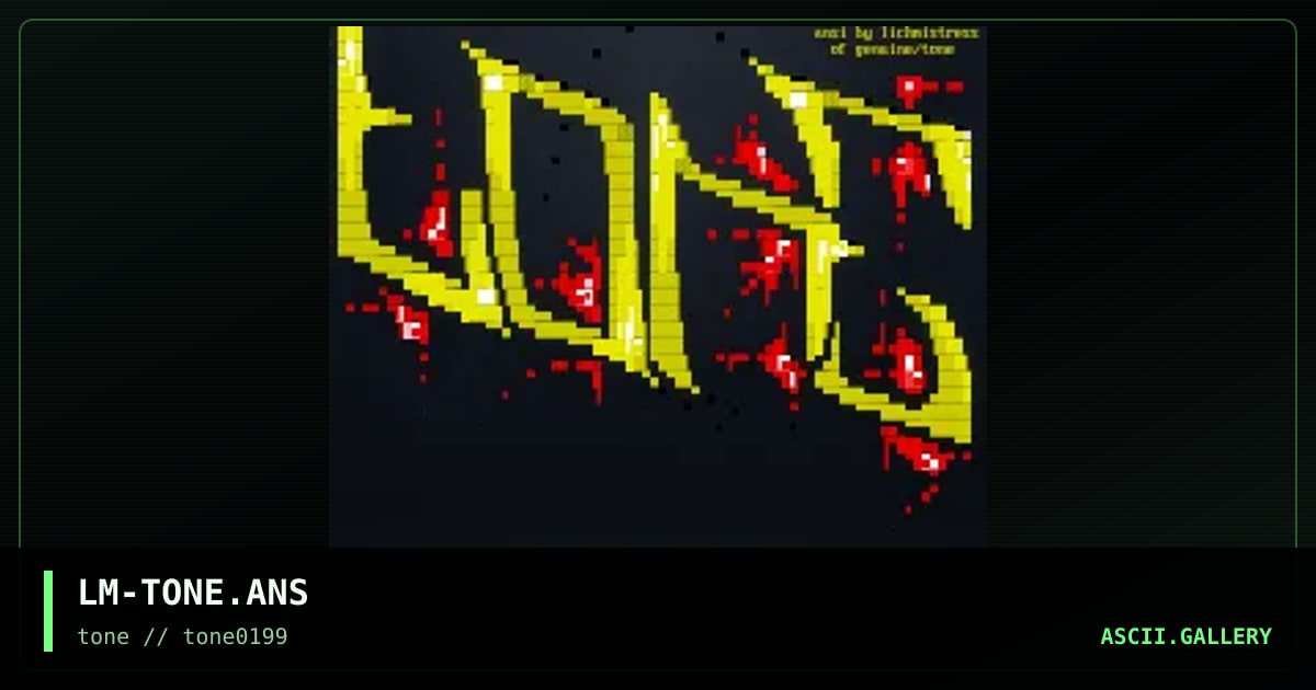 tone logo, by lichmistress, 1999