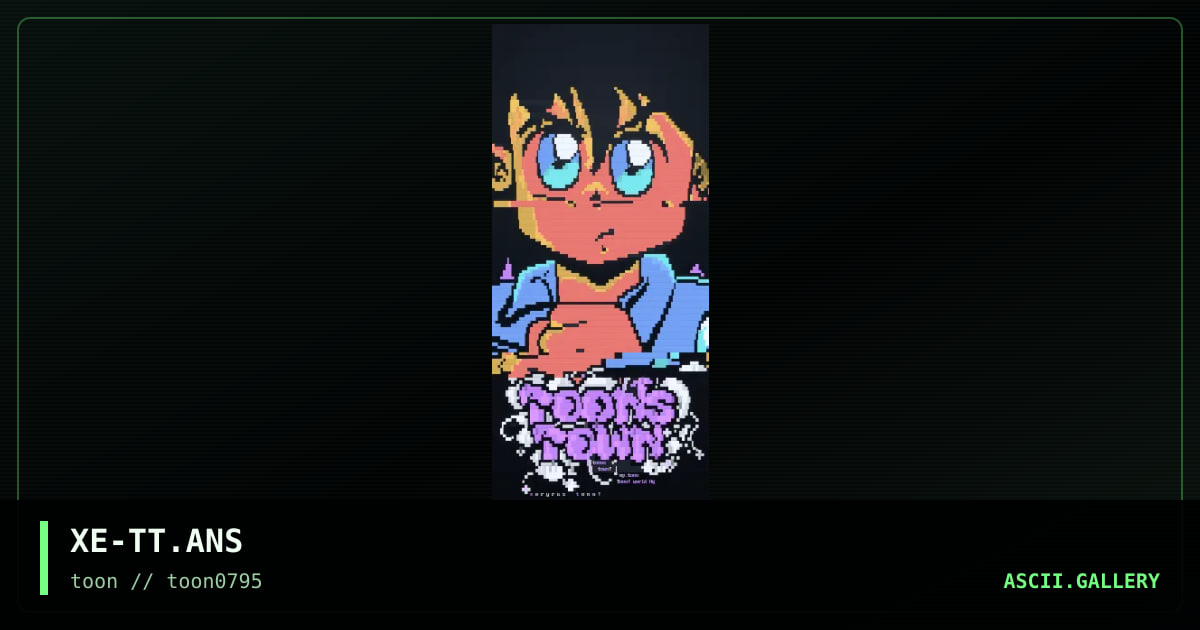 Toon's Town, by xeryrus, 1995