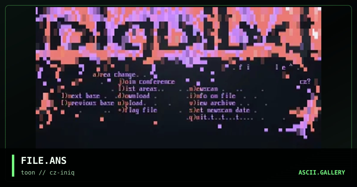 FILE.ANS, by coma toazt, 1995