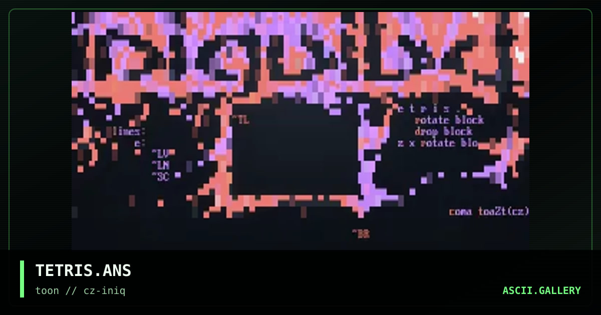 TETRIS.ANS, by coma toazt, 1995