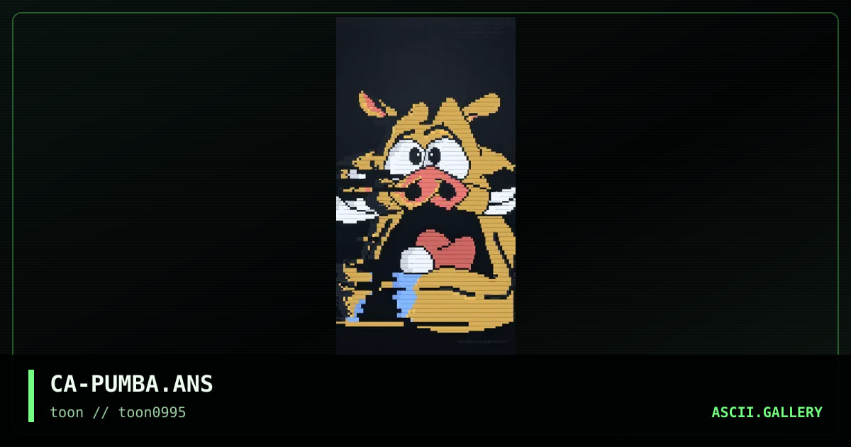 pumba ansi, by calamity, 1995
