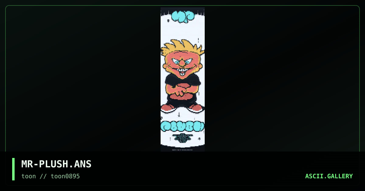 MR-PLUSH.ANS, by magnetic rage, 1995