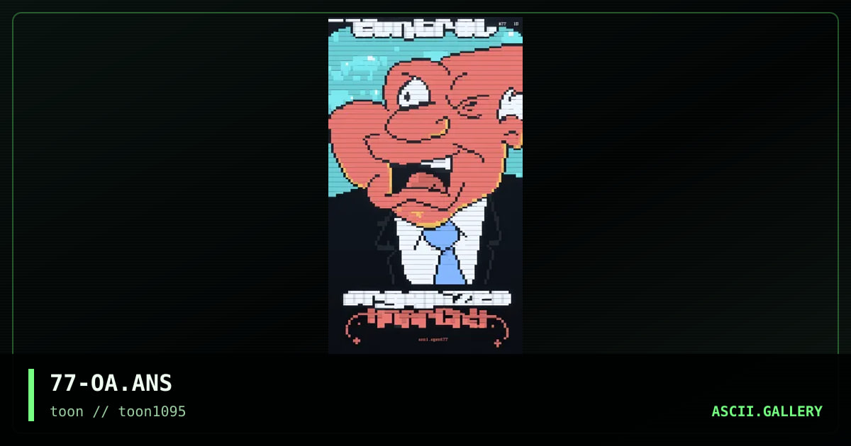 organized anarchy toon, by agent 77, 1995