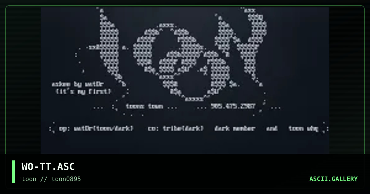 WO-TT.ASC, by wat0r, 1995