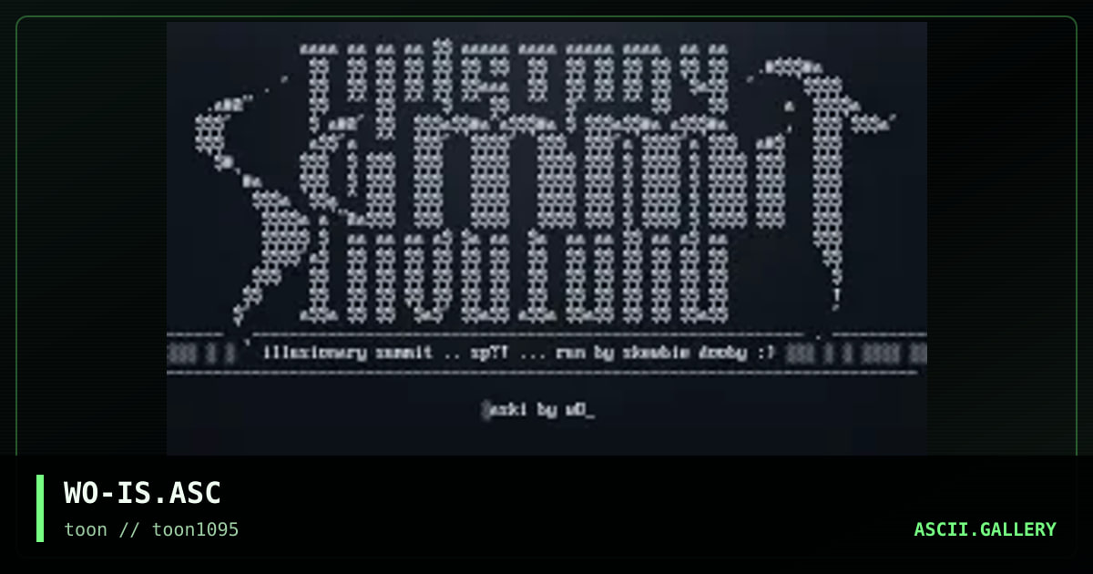 illisionary summit askii, by wat0r, 1995
