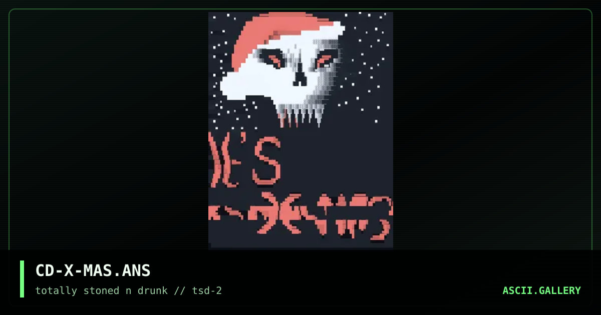 CD-X-MAS.ANS, by drakula, 1994